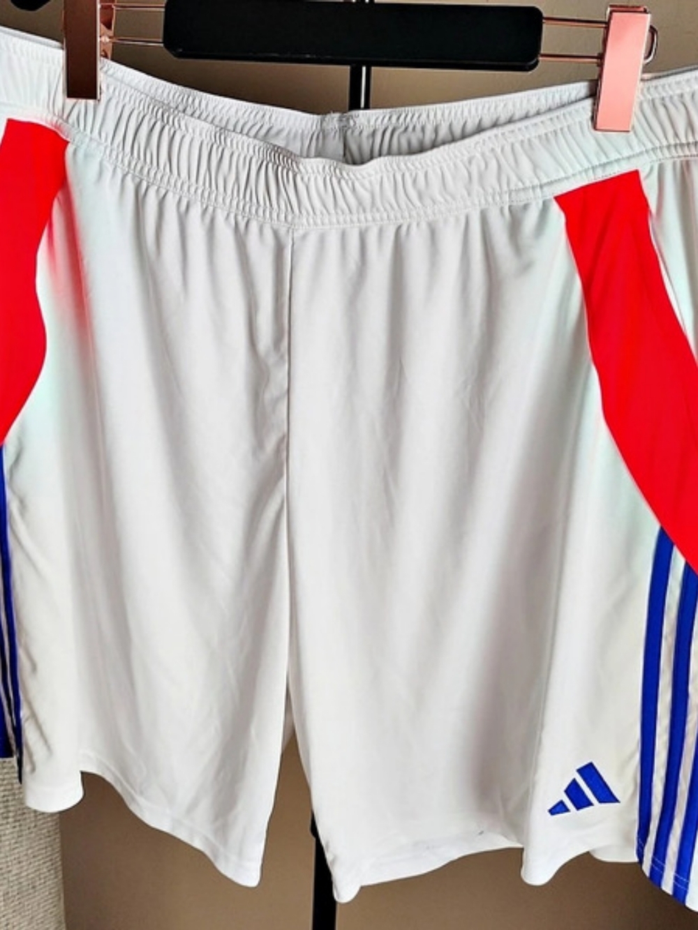 adidas Tiro 24 Competition Match Shorts White & Red 2XL